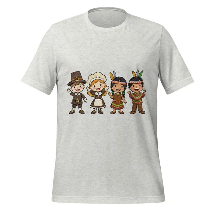 Thanksgiving Gathering T-Shirt - Cute Pilgrim Harvest Graphic Tee