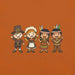 Thanksgiving Gathering T-Shirt - Cute Pilgrim Harvest Graphic Tee
