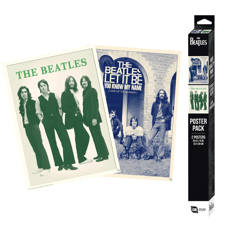 The Beatles - Let It Be & Abbey Road Photographs Boxed Poster Set (20.5