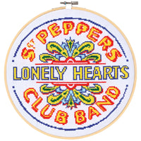 The Beatles - Sergeant Peppers Lonely Heart Club Band Drum Cross-Stitch Kit -...- Image 2
