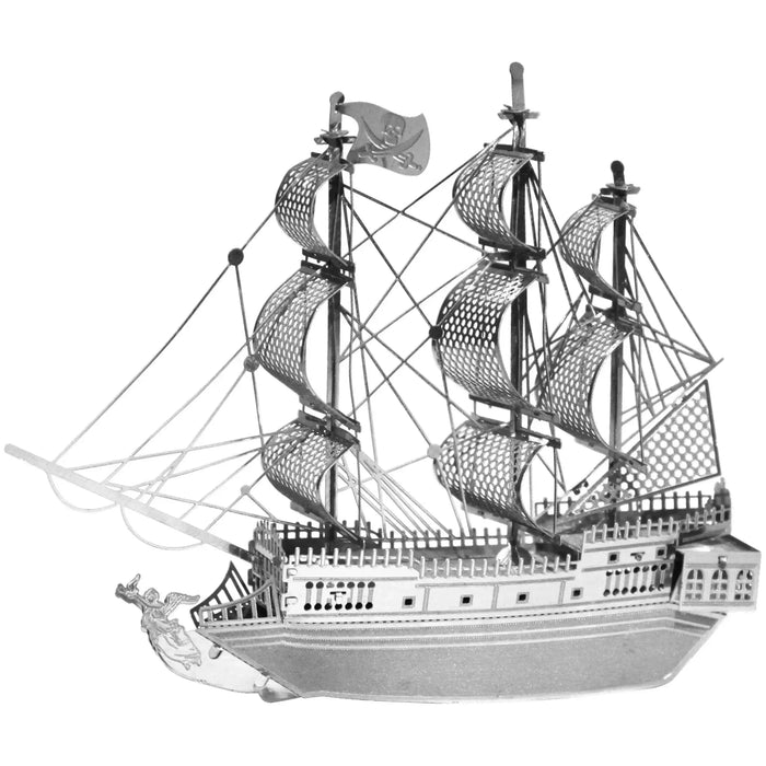 The Black Pearl Pirate Ship Figure Model Kit (Steel, Easy Difficulty) - Fascinations - Metal Earth Series - (2023)