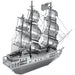 The Black Pearl Pirate Ship Figure Model Kit (Steel, Easy Difficulty) - Fascinations - Metal Earth Series - (2023)