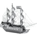 The Black Pearl Pirate Ship Figure Model Kit (Steel, Easy Difficulty) - Fascinations - Metal Earth Series - (2023)