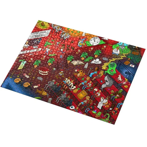 The Cosy Cinema Jigsaw Puzzle with Secret Riddles (1000 Pieces) - Great Games - Vizzles Visual Puzzles Series 1