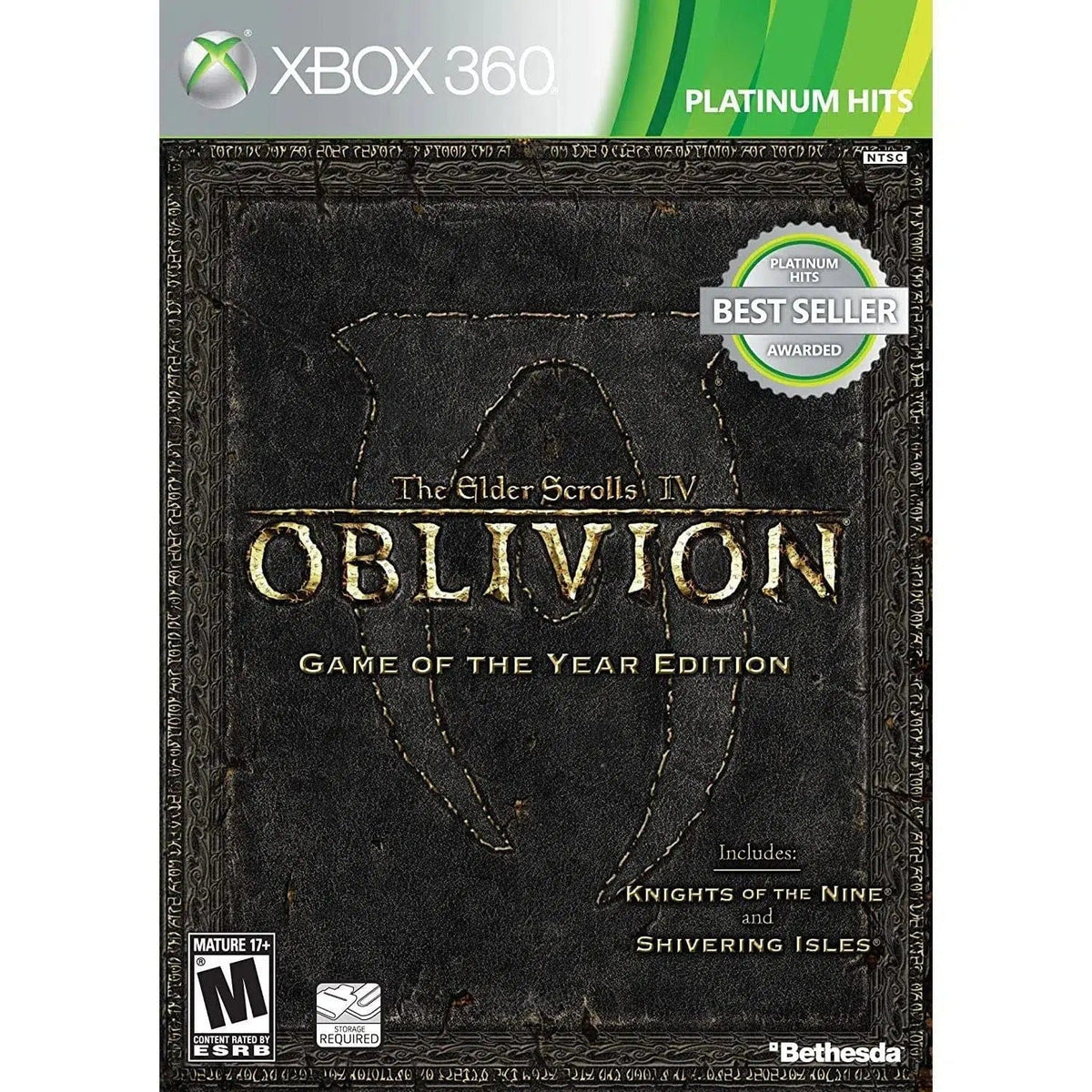 Xbox 360 Platinum Hits The Elder Scrolls IV Oblivion 2005 SEALED *** outlets FLAWS ***