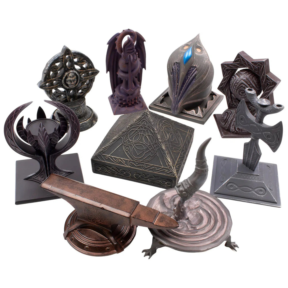 The Elder Scrolls V: Skyrim - Shrines of the Nine Divines 9-Piece Collectible Art Statues Gift Box Set (Vinyl) - Culturefly