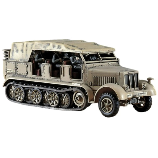The German Army [World War II] - Sd.Kfz. 7 8-Ton Half-Track Military Vehicle Model Kit (1:72 Scale, Plastic) - Hasegawa - (1991)