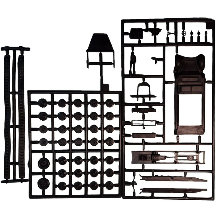 The German Army [World War II] - Sd.Kfz. 7 8-Ton Half-Track Military Vehicle Model Kit (1:72 Scale, Plastic) - Hasegawa - (1991)