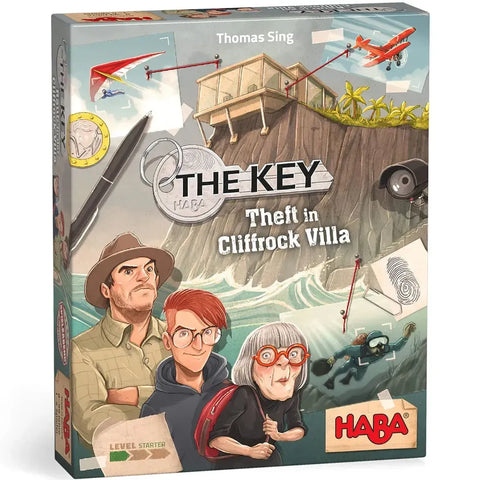 The Key: Theft in Cliffrock Villa - Puzzle Crime Board Game for Family and Adults (1-4 Players, Ages 8+) - HABA