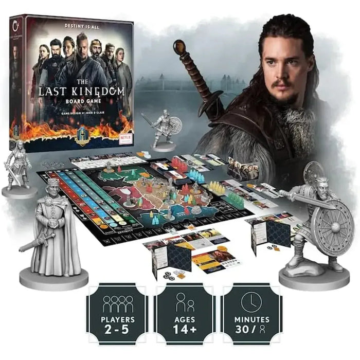 The Last Kingdom - Strategy War Board Game for Family, and Adults (2-5 Players, Ages 14+) - Gamelyn Games