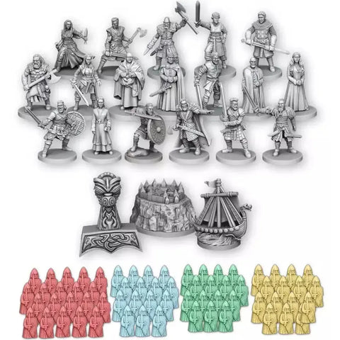 The Last Kingdom - Strategy War Board Game for Family, and Adults (2-5 Players, Ages 14+) - Gamelyn Games