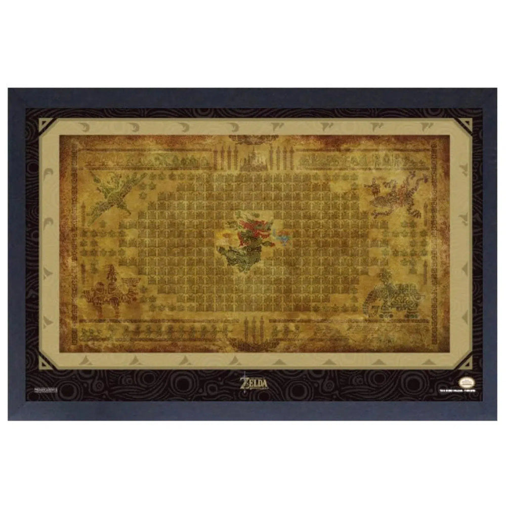 The Legend of Zelda: Breath of the WIld - Calamity Ganon Tapestry Framed Poster (Gel Coat, 12.25"x18.25") - Pyramid America