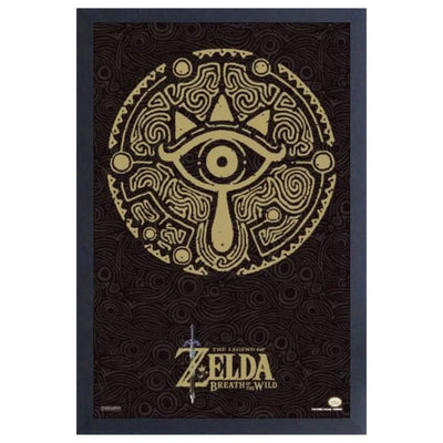 The Legend of Zelda: Breath of the WIld - Sheikah Eye Framed Poster (Gel Coat, 12.25