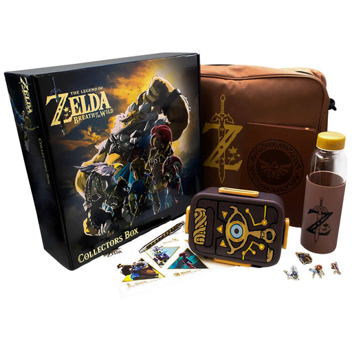 The Legend of Zelda: Breath of the Wild - Collector's Gift Box Set - Culturefly - Messenger Bag, Notebook & Pen, Water Bottle, Bento Lunchbox, Decals, Pin Badges