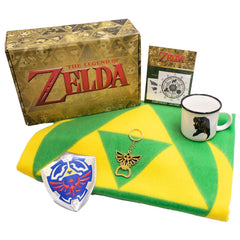 The Legend of Zelda - Collector's Gift Box Set - Culturefly - Hooded Blanket, Camper Mug, Temporary Tattoos, Bottle Opener Keychain, Wall Art