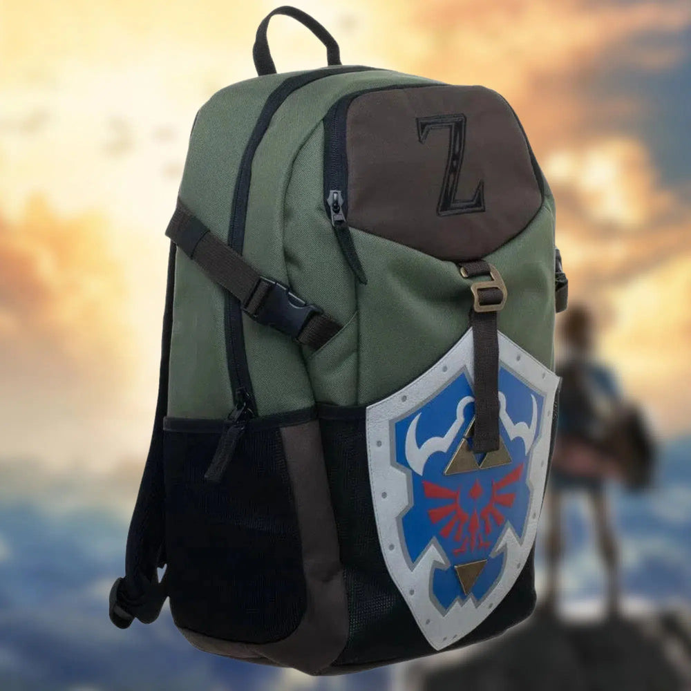 The Legend of Zelda - Hylian Shield Laptop Backpack - Bioworld