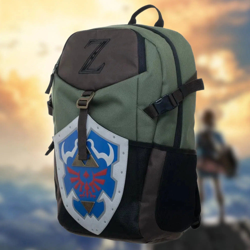 The Legend of Zelda - Hylian Shield Laptop Backpack - Bioworld