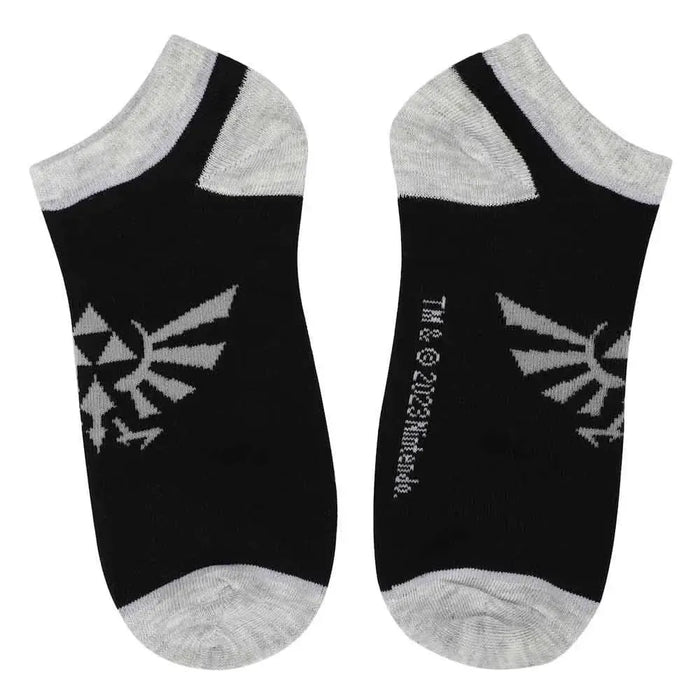 The Legend of Zelda - Hyrule Crest Ankle Socks - Bioworld - 5 Pairs