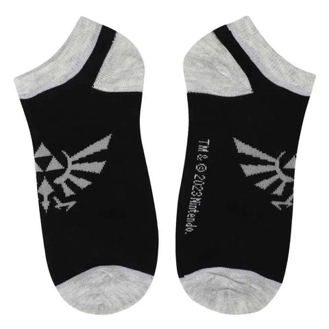 The Legend of Zelda - Hyrule Crest Ankle Socks - Bioworld - 5 Pairs