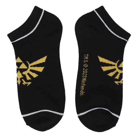 The Legend of Zelda - Hyrule Crest Ankle Socks - Bioworld - 5 Pairs