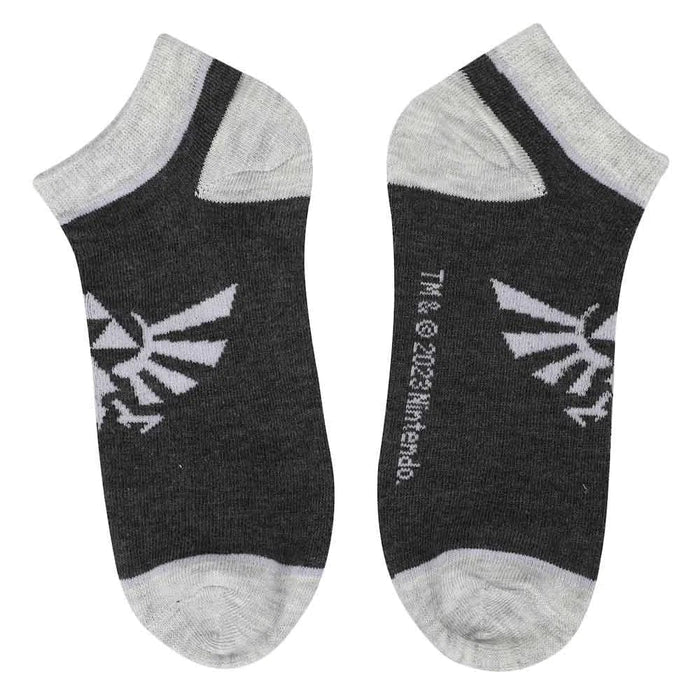 The Legend of Zelda - Hyrule Crest Ankle Socks - Bioworld - 5 Pairs
