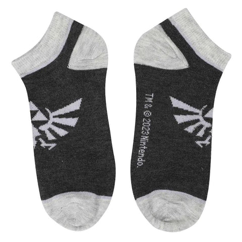 The Legend of Zelda - Hyrule Crest Ankle Socks - Bioworld - 5 Pairs
