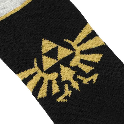 The Legend of Zelda - Hyrule Crest Ankle Socks - Bioworld - 5 Pairs