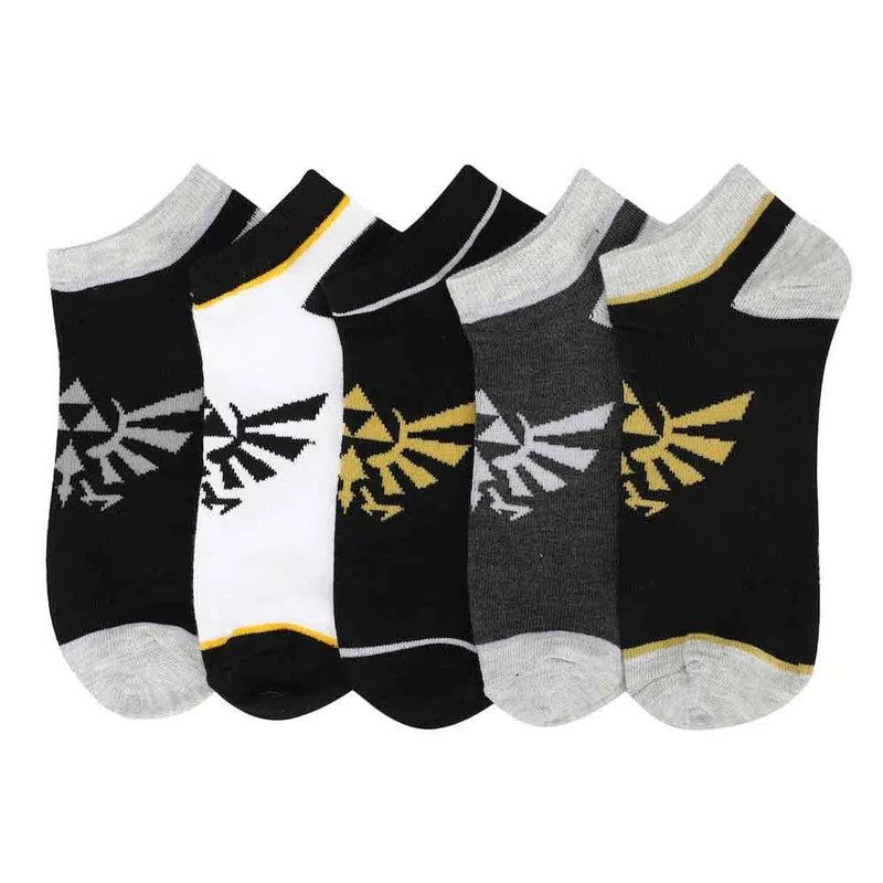 The Legend of Zelda - Hyrule Crest Ankle Socks - Bioworld - 5 Pairs