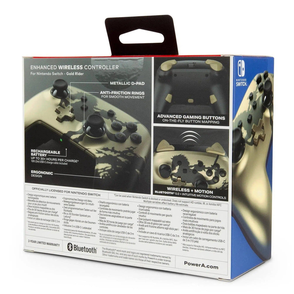 The Legend of Zelda - Nintendo Switch Wireless Controller (Gold Rider ...