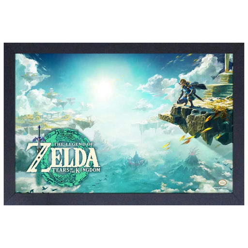 The Legend of Zelda: Tears of the Kingdom - Landscape Framed Poster (Gel Coat, 18.25"x12.25") - Pyramid America