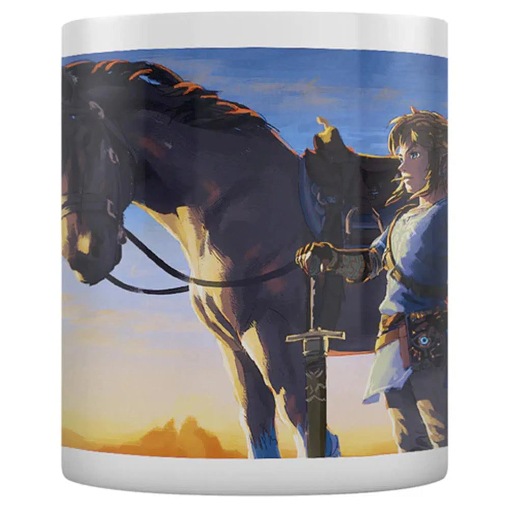 The Legend of Zelda: Tears of the Kingdom - Link & Horse Mug (Ceramic, 11 oz.) - Pyramid America