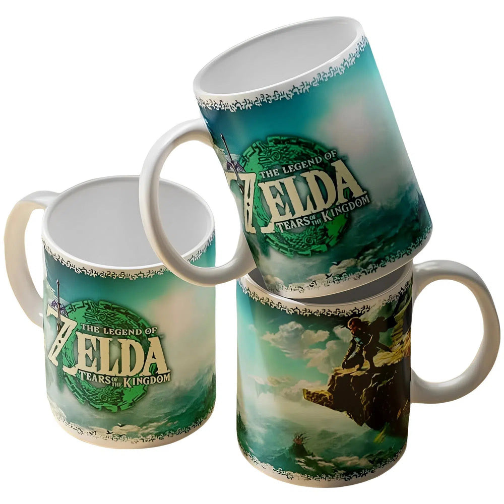 The Legend of Zelda: Tears of the Kingdom - Link Poster Art Mug (Ceramic, 11 oz.) - Pyramid America