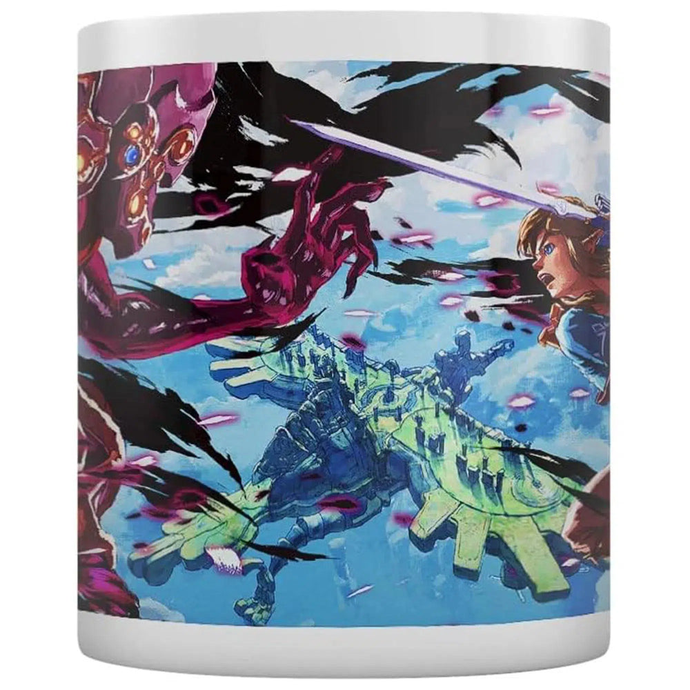 The Legend of Zelda: Tears of the Kingdom - Link vs Wildblight Ganon Mug (Ceramic, 11 oz.) - Pyramid America