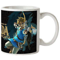 The Legend of Zelda: Tears of the Kingdom - Link with Bow & Arrow Mug (Ceramic, 11 oz.) - Pyramid America