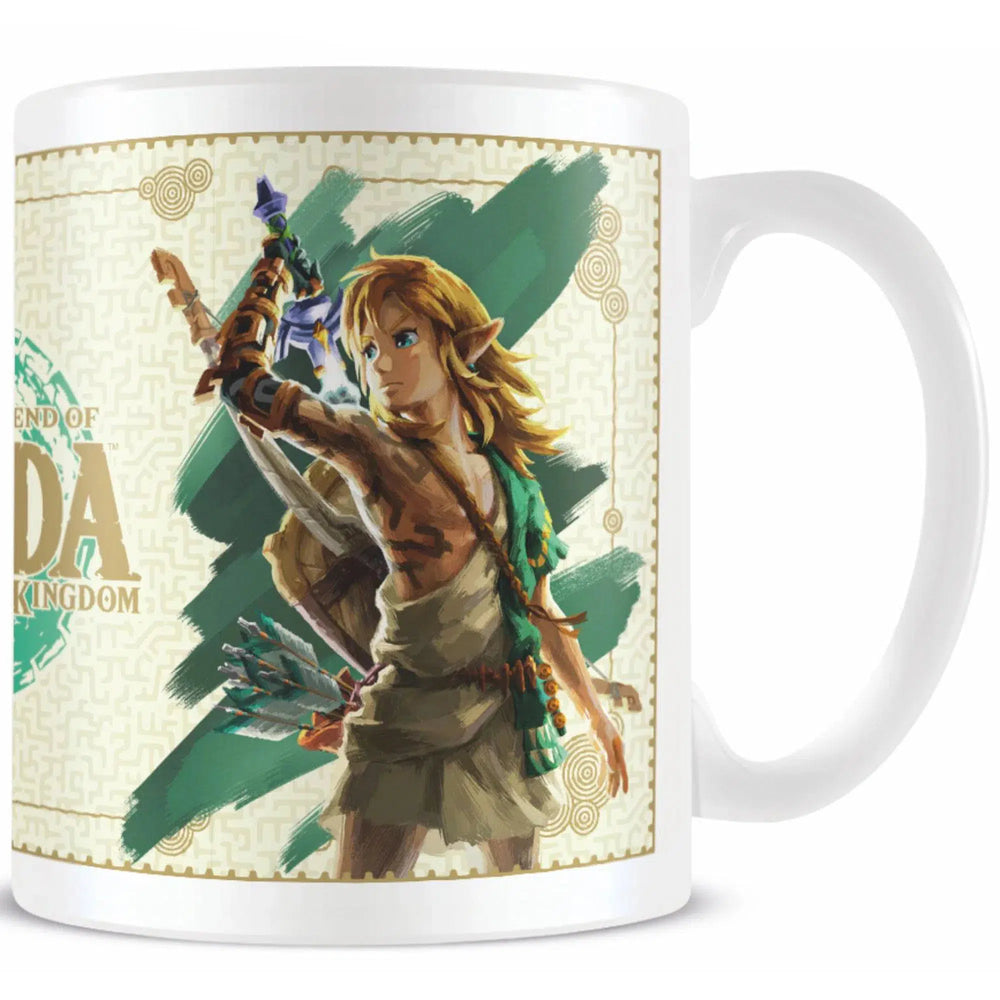 The Legend of Zelda: Tears of the Kingdom - Link with Sword Mug (Ceramic, 11 oz.) - Pyramid America