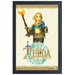 The Legend of Zelda: Tears of the Kingdom - Zelda with Torch Framed Poster (Gel Coat, 12.25"x18.25") - Pyramid America