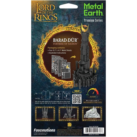 The Lord of the Rings - Barad-dûr Building 3D Figure Model Kit (Steel, Hard Difficulty) - Fascinations - Metal Earth Premium Series - (2024) - Image 3