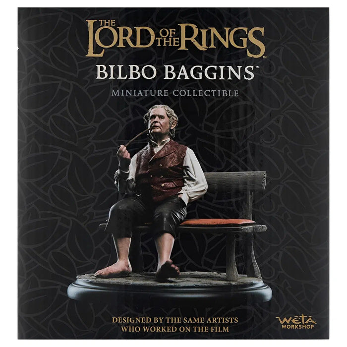 The Lord of the Rings - Bilbo Baggins Smoking Statue Figure (4.1") - Weta Workshop - Miniature Series
