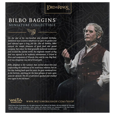 The Lord of the Rings - Bilbo Baggins Smoking Statue Figure (4.1