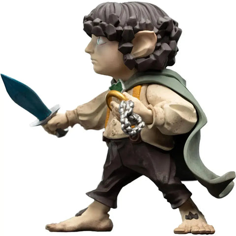 The Lord of the Rings - Frodo Baggins holding Sting and the One Ring Figure (4