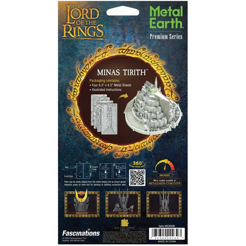 The Lord of the Rings - Minas Tirith Cityscape Figure 3D Model Kit (Steel, Hard Difficulty) - Fascinations - Metal Earth Premium Series - (2023) - Image 3