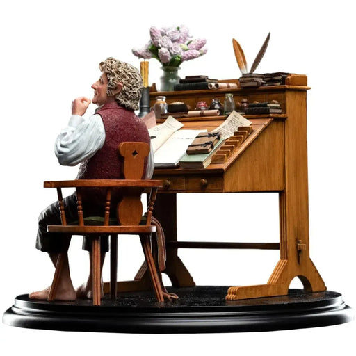 The Lord of the Rings - Old Bilbo Baggins Writing At His Desk Statue Figure (1:6 Scale) - Weta Workshop - Classic Series