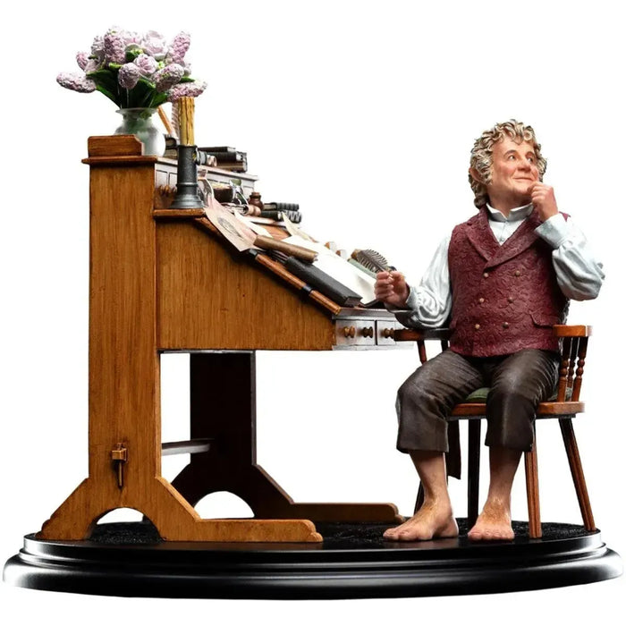 The Lord of the Rings - Old Bilbo Baggins Writing At His Desk Statue Figure (1:6 Scale) - Weta Workshop - Classic Series