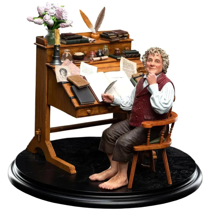 The Lord of the Rings - Old Bilbo Baggins Writing At His Desk Statue Figure (1:6 Scale) - Weta Workshop - Classic Series