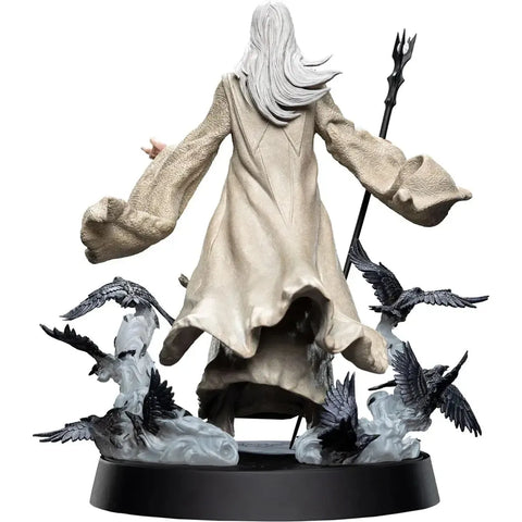 The Lord of the Rings - Saruman the White with Crebain Statue Figure (10