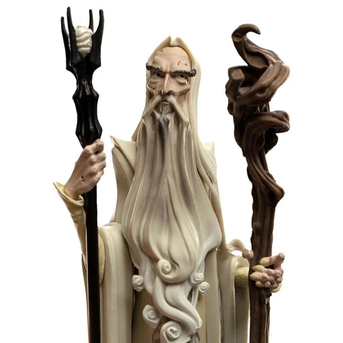 The Lord of the Rings - Saruman the White with Gandalf's Staff Figure (Limted Edition San Diego Comic-Con SDCC 2021 Exclusive) - Weta Workshop - Mini Epics Series