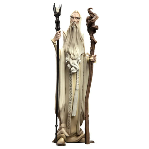 The Lord of the Rings - Saruman the White with Gandalf's Staff Figure (Limted Edition San Diego Comic-Con SDCC 2021 Exclusive) - Weta Workshop - Mini Epics Series