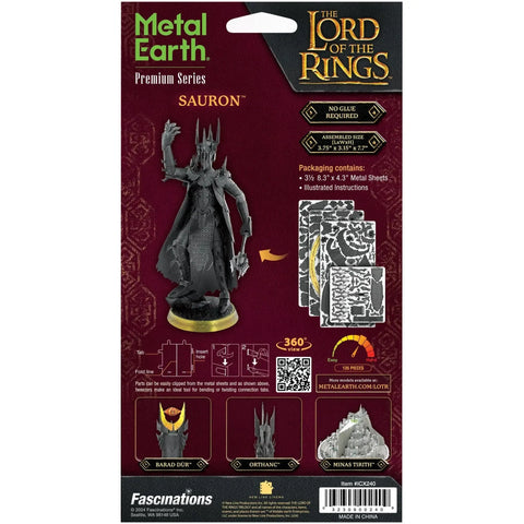 The Lord of the Rings - Sauron Figure 3D Model Kit (Steel, Hard Difficulty) - Fascinations - Metal Earth Premium Series - (2024) - Image 3