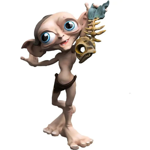 The Lord of the Rings - Sméagol/Gollum with Fish Bones Figure (4