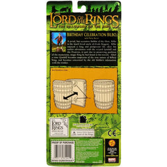 The Lord of the Rings [The Fellowship of the Ring] - 111th Birthday Celebration Bilbo Baggins with Party Barrel Action Figure (7.5") - Toy Biz - (2004)
